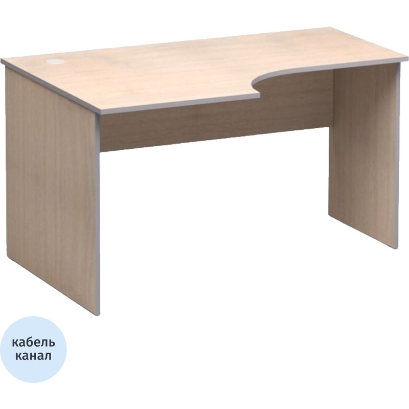 Изображение товара Уценка стол эргономичный СП-Бюджет 2364 левый дуб шамони светлый 1360x900 мм