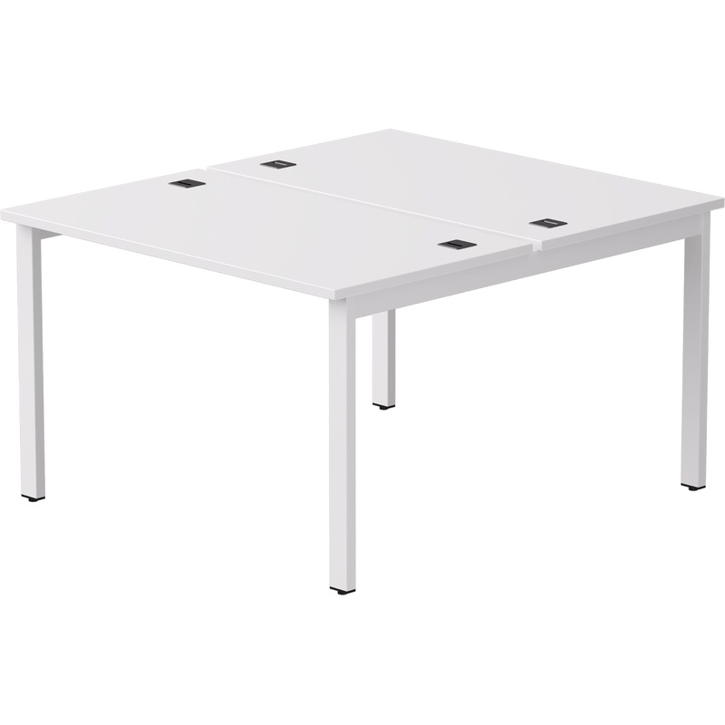 Изображение товара Рабочая станция EVO 254S018W39003 двухместная белая 1180х1370х755 мм