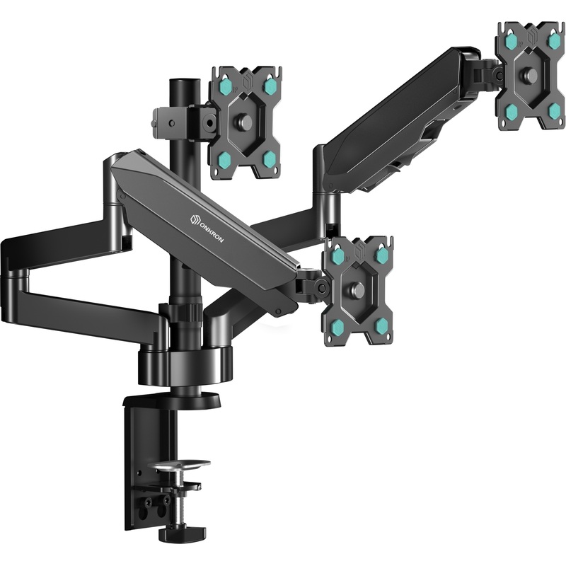 Изображение товара Кронштейн для мониторов Onkron G280 черный настольный 3 монитора