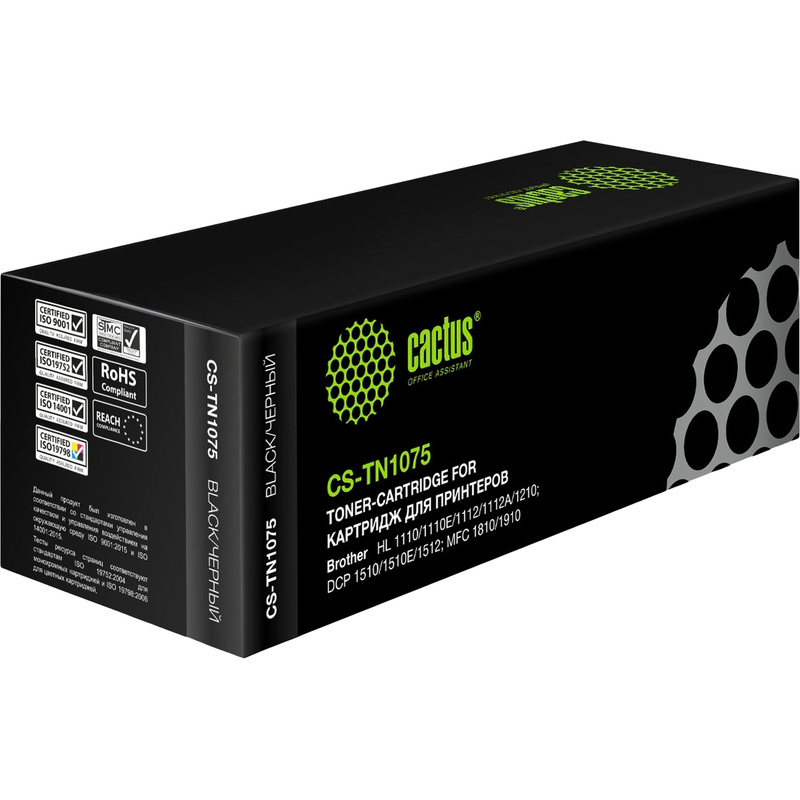 Изображение товара Картридж лазерный Cactus TN1075 CS-TN1075 для Brother чёрный