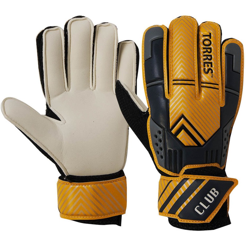 Изображение товара Перчатки вратарские Torres Club FG05215-11 №11 толщина 3 мм черные/оранжевые