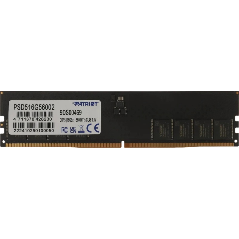 Изображение товара Модуль памяти Patriot Memory PSD516G56002 DDR5 16 ГБ 5600 ГГц