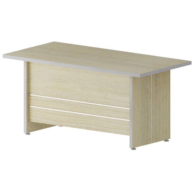 Изображение товара Стол руководителя письменный Комус Мебель Сатурн-Д ясень 2000x1000x764 мм