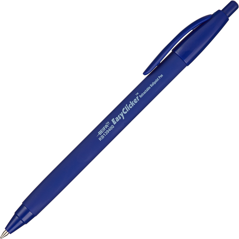 Изображение товара Ручка шариковая автоматическая Beifa KB139400 синяя корпус soft touch (толщина линии 0.5 мм)