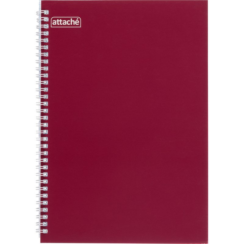 Изображение товара Бизнес-тетрадь Attache формат А4 80 листов бордовая спираль Россия