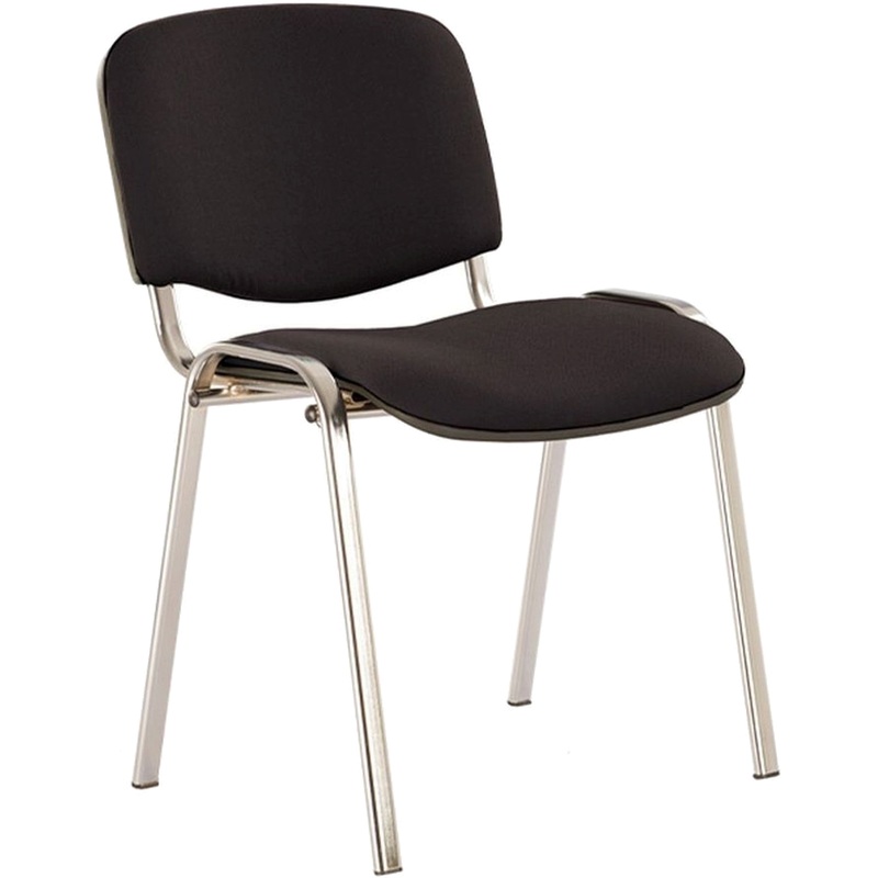 Изображение товара Стул офисный Easy Chair Изо/Iso чёрный (ткань, металл хромированный)
