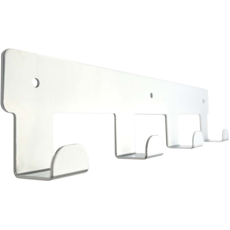 Изображение товара Вешалка настенная H1041W белая с 4 крючками