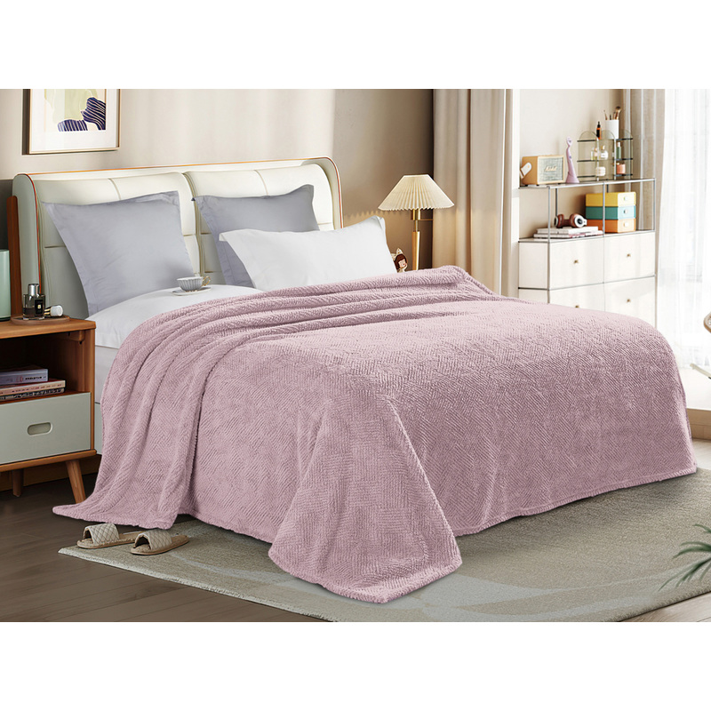 Изображение товара Плед Cleo Gammi микрофибра 180x200 см сиреневый