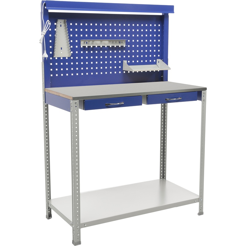 Изображение товара Верстак Практик Garage Set 2 с ящиками и светодиодным освещением Россия