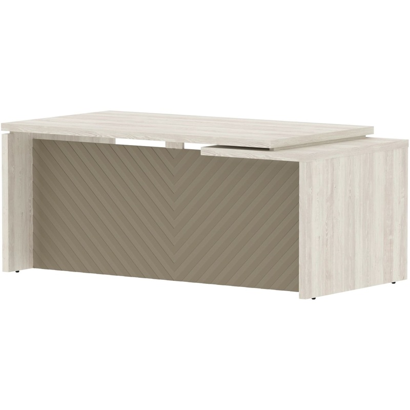 Изображение товара Стол руководителя письменный Torr Lux левый (сосна эдмонт/капучино, 1800х900х750 мм)