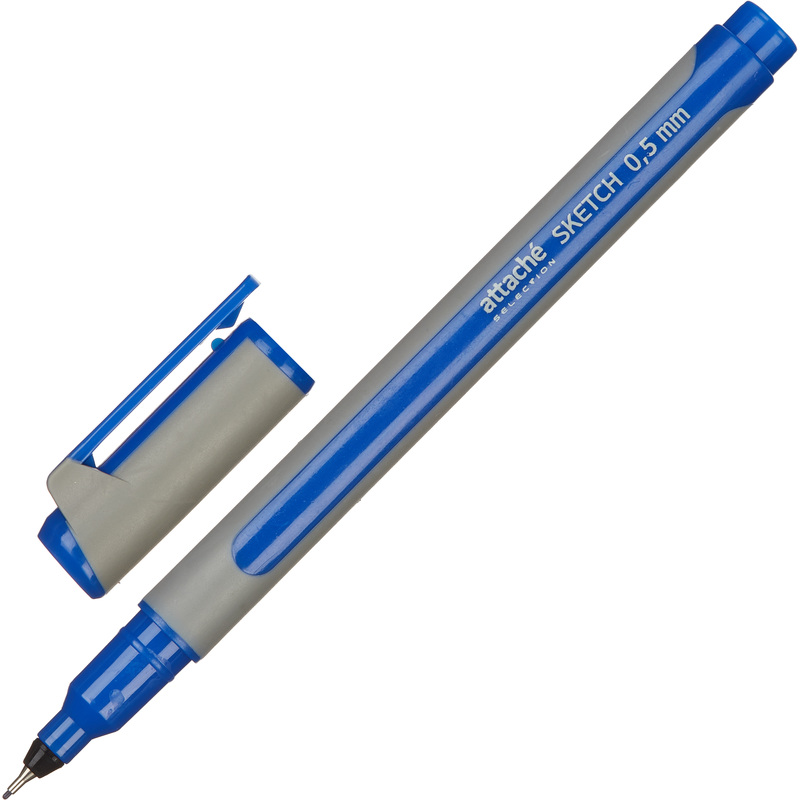 Изображение товара Линер Attache Selection Sketch синий 0,5 мм прорезиненный корпус