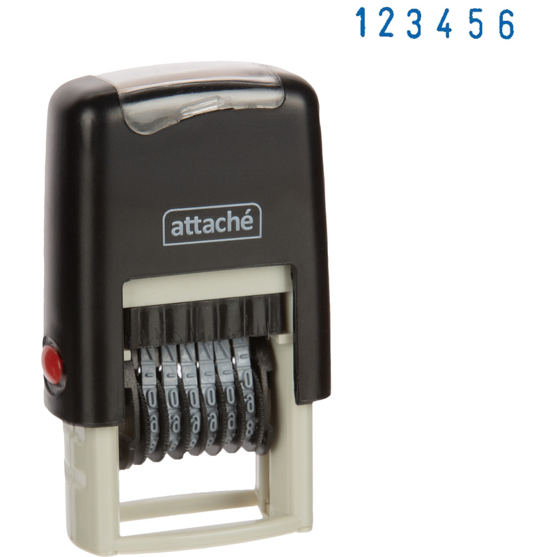 Изображение товара Автоматический мини нумератор Attache 6-разрядный для документации