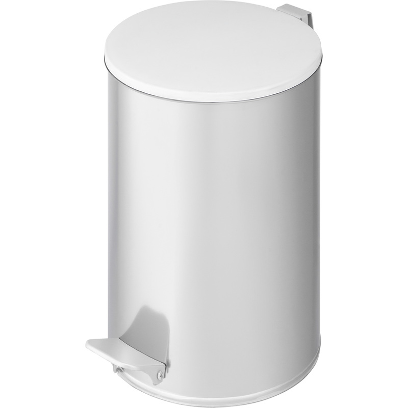 Изображение товара Ведро из нержавеющей стали с педалью и крышкой 20 л серебристое