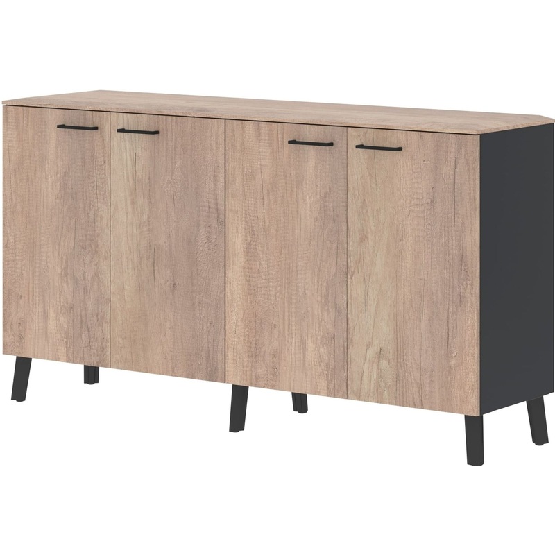 Изображение товара Греденция Jay JLGR 1745 (дуб каньон/антрацит, 1706х452х938 мм)