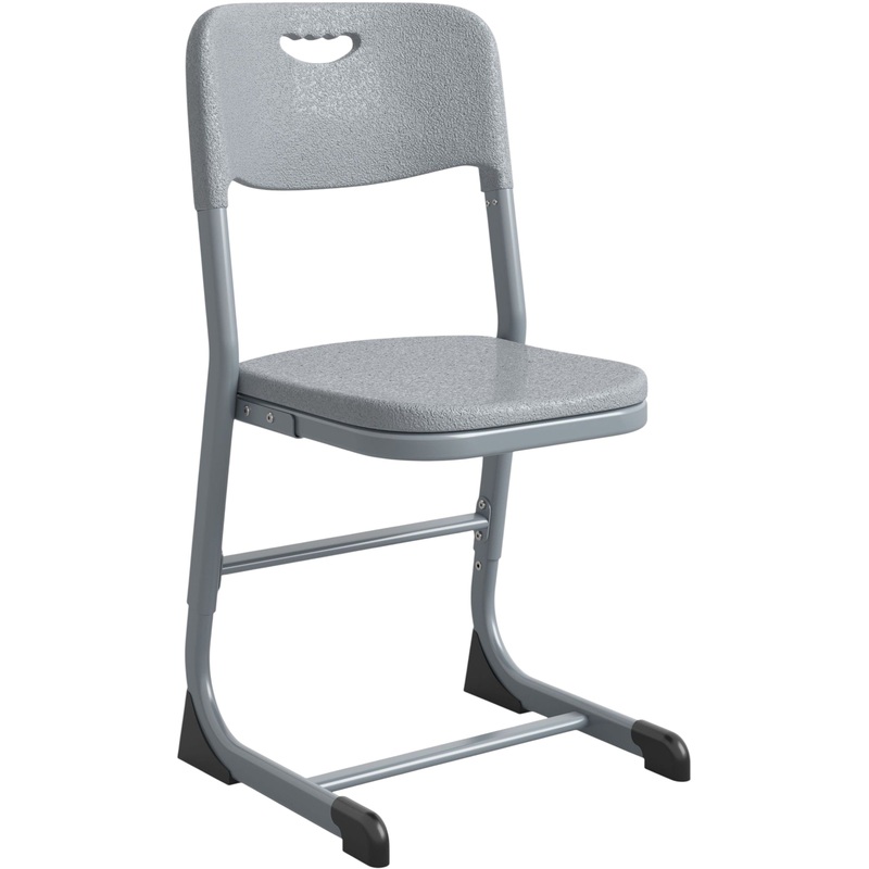 Изображение товара Ученический регулируемый стул Комус Мебель серый с металлическим каркасом