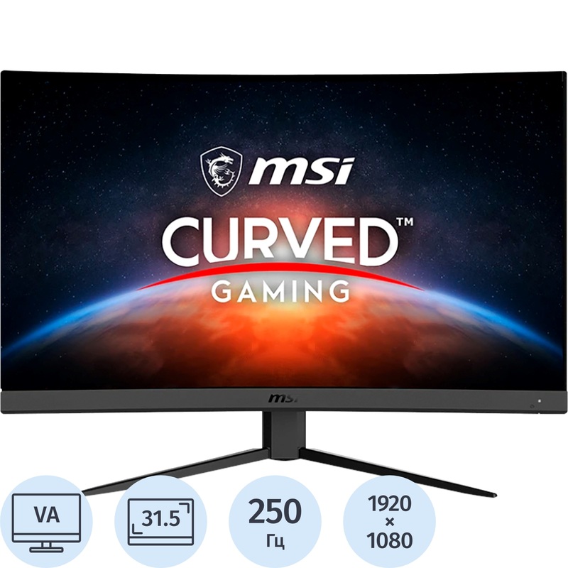 Изображение товара Монитор 31.5'' MSI G32C4X чёрный (9S6-3DA61T-047)
