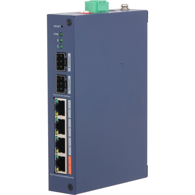Изображение товара Дahua DH-CHS4206-4GT-60 управляемый коммутатор с PoE 4 LAN и 2 uplink порта