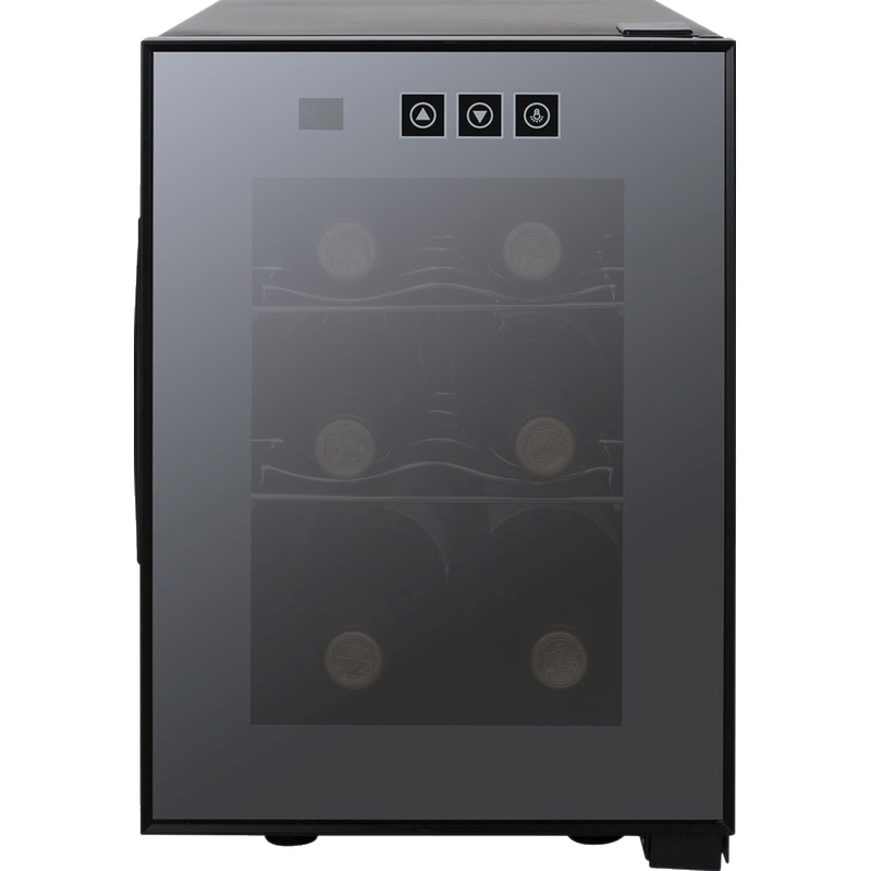 Изображение товара Винный шкаф Viatto MK-WC6 чёрный 16 литров с дисплеем
