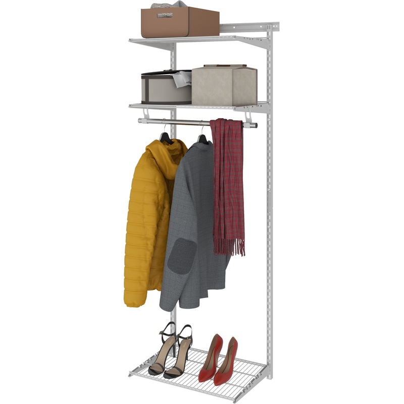 Изображение товара Комплект гардеробной системы Практик Home Basic G60 белый