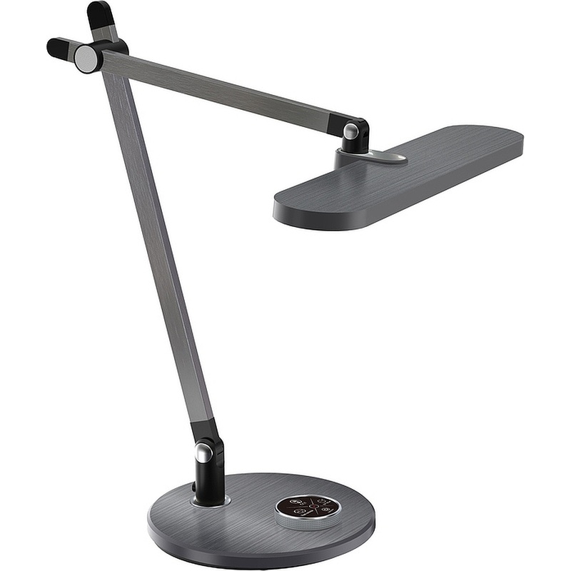 Изображение товара Настольный светильник Camelion KD-879 C06 серый с регулировкой яркости и таймером