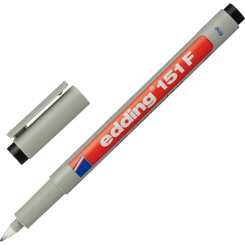 Изображение товара Промышленный маркер Edding E-151/1 для глянцевых поверхностей водная основа черный 0.6 мм