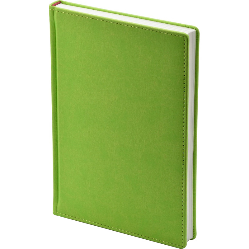 Изображение товара Ежедневник недатированный Attache Velvet A5+ салатовый 136 листов Soft Touch кожа
