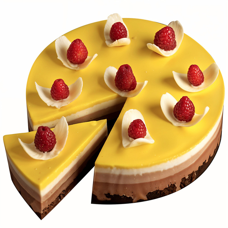 Изображение товара Торт Три шоколада 1. 15 кг - насыщенный шоколадный десерт для праздника