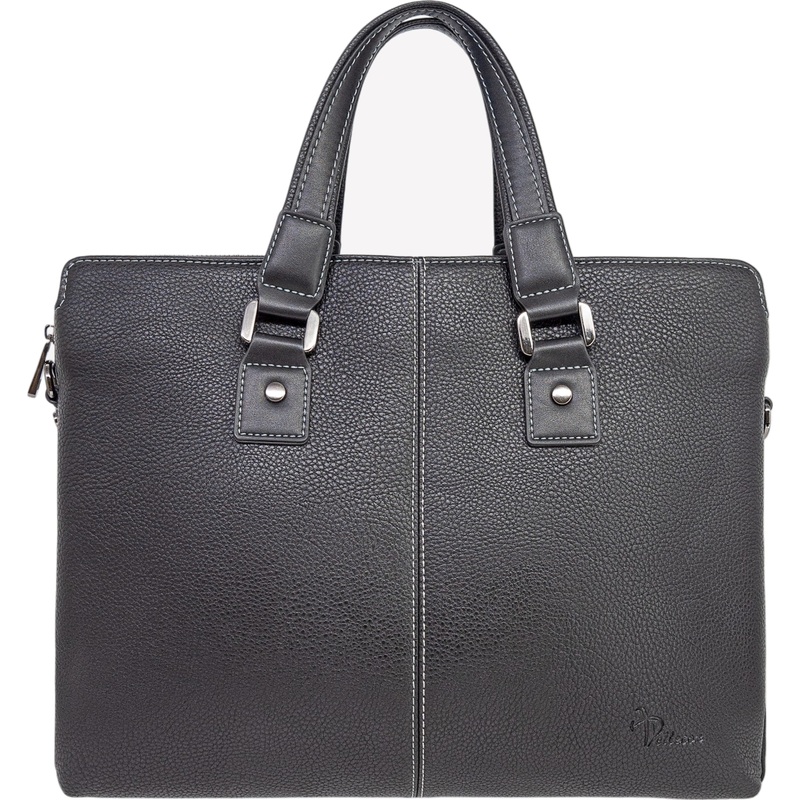 Изображение товара Мужской портфель Pellecon из искусственной кожи черный 390x290x80 мм для формата А4