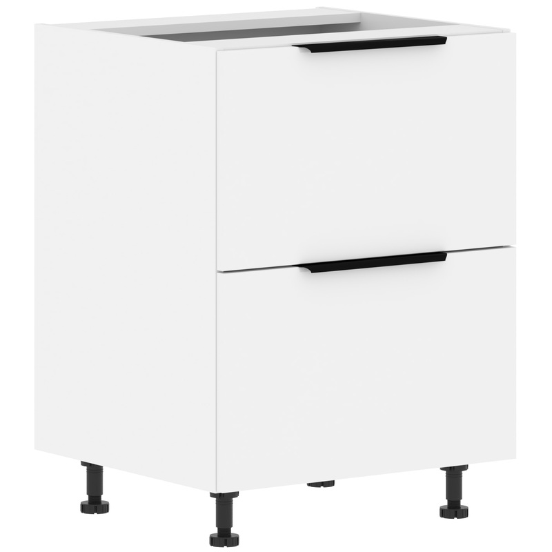 Изображение товара Шкаф напольный с ящиками Ibiza (белая эмаль/белый, 600х560х820 мм)