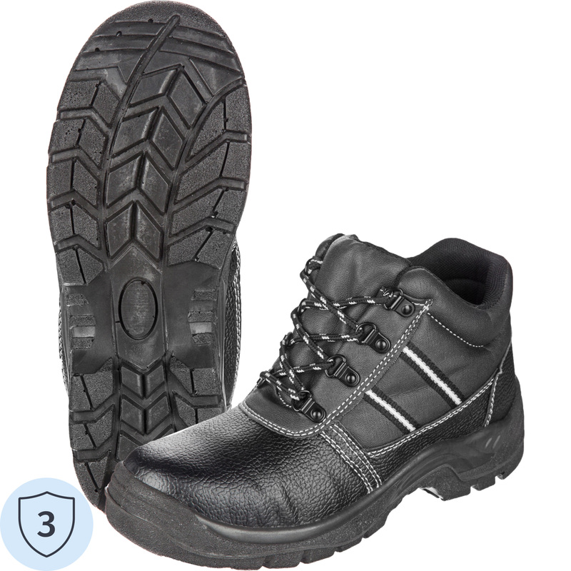 Изображение товара Ботинки рабочие Аскет ПУ из микрофибры черные (размер 45)