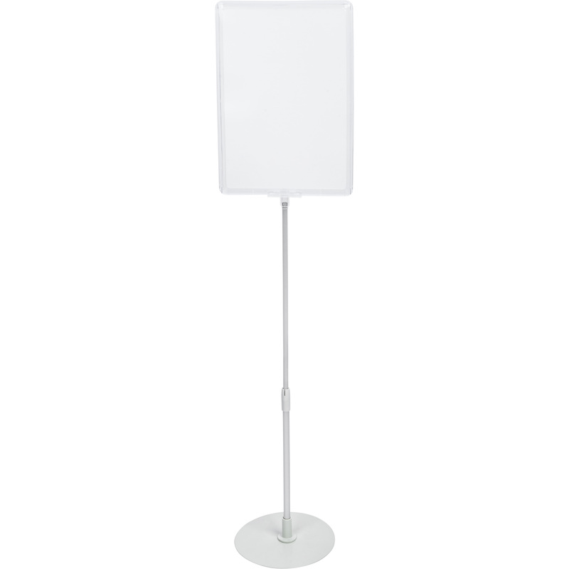 Изображение товара Напольная стойка для А4 регулировка высоты пластиковая прозрачная Россия