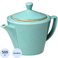 Чайник заварочный фарфоровый Porland Seasons 500 мл (938405 бирюзовый)