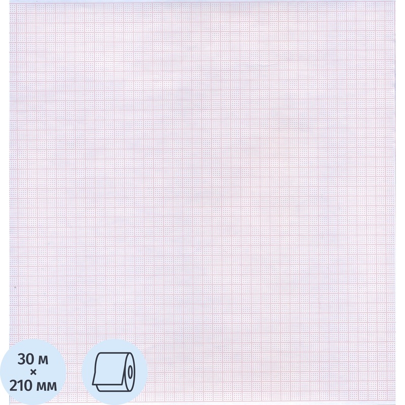 Изображение товара Бумага для ЭКГ в рулоне 30 м x 210 мм x 12 мм (2 рулона в упаковке)