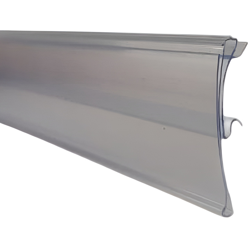 Изображение товара Ценникодержатель полочный HSAC 39 длина 1238 мм прозрачный (70 штук в упаковке)