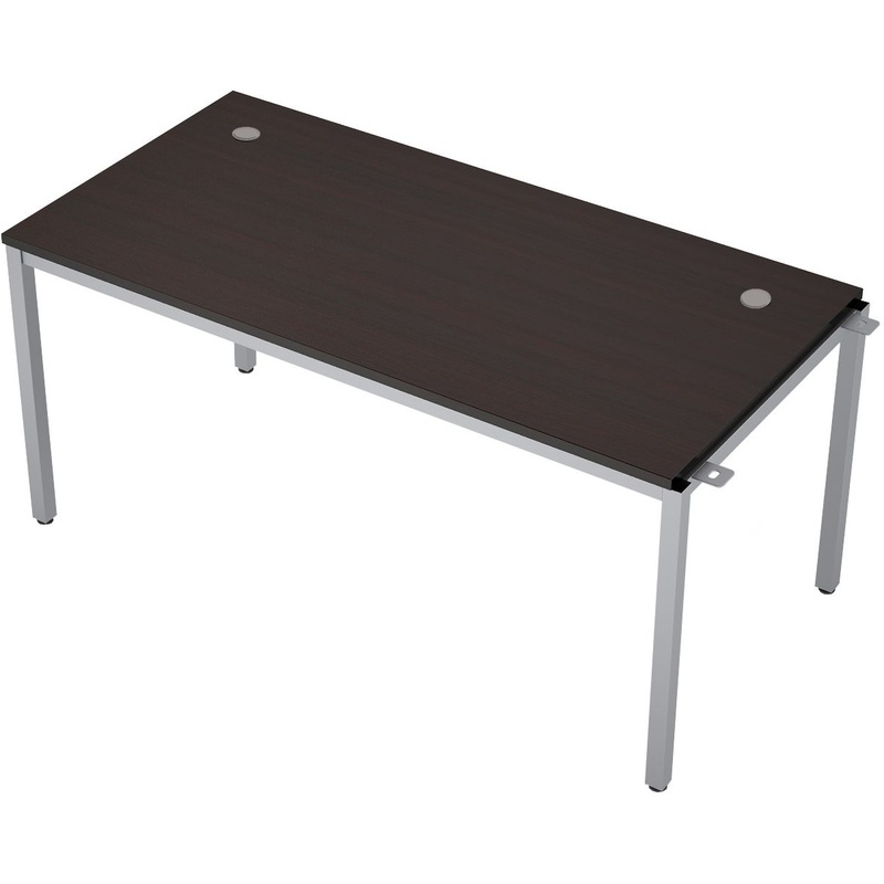 Изображение товара Элемент Avance 6МБН.184 офисный модуль из ЛДСП и металла венге/алюминий матовый