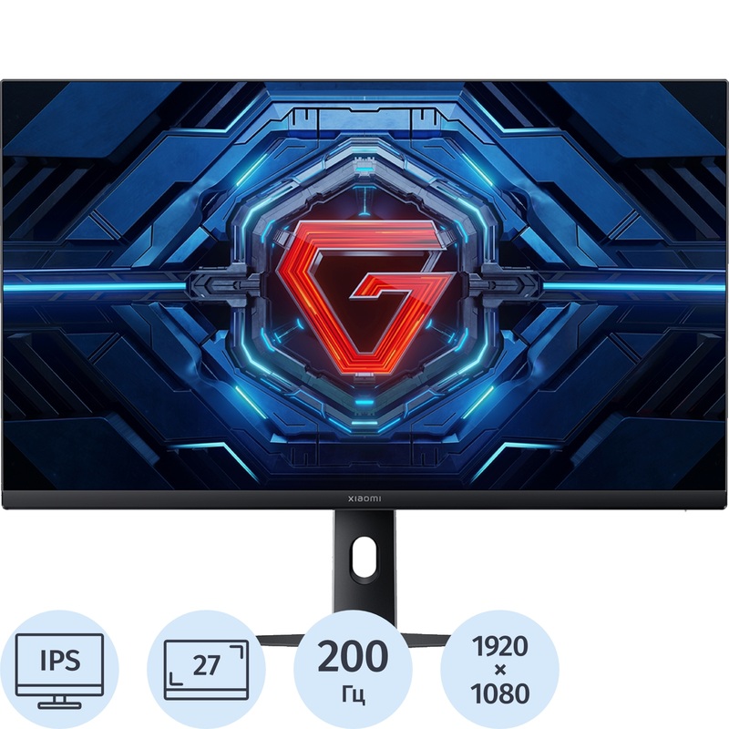 Изображение товара Монитор 27" Xiaomi Gaming G27i чёрный/серебристый (ELA6654RU)