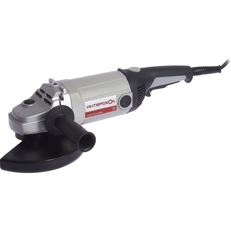 Изображение товара УШМ-230/2300М Интерскол — мощная 2300 Вт, Ø230 мм, 6500 об/мин