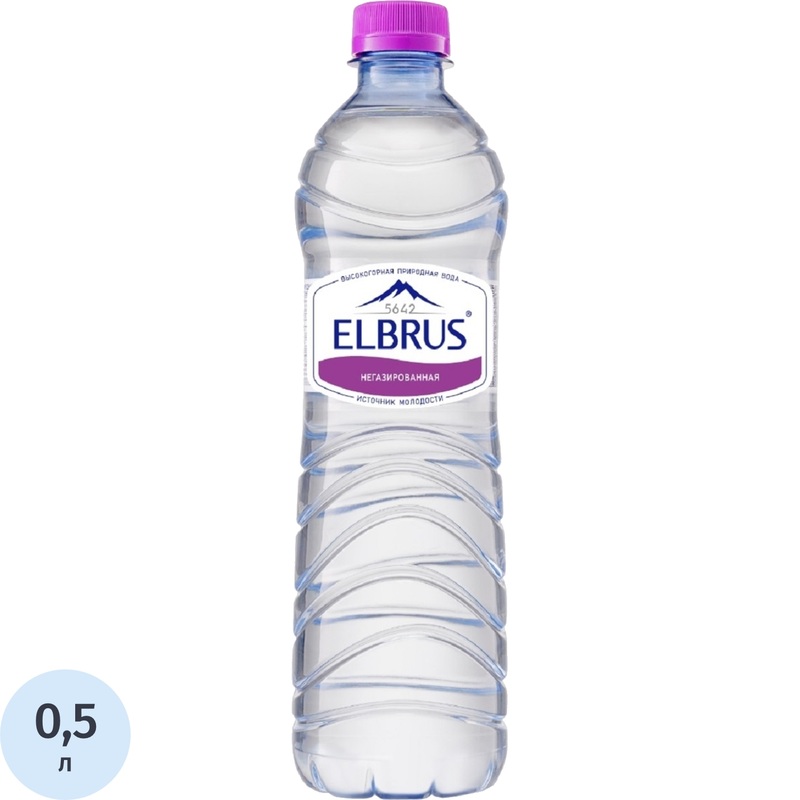 Изображение товара Вода минеральная Эльбрус столовая негазированная 0.5 л