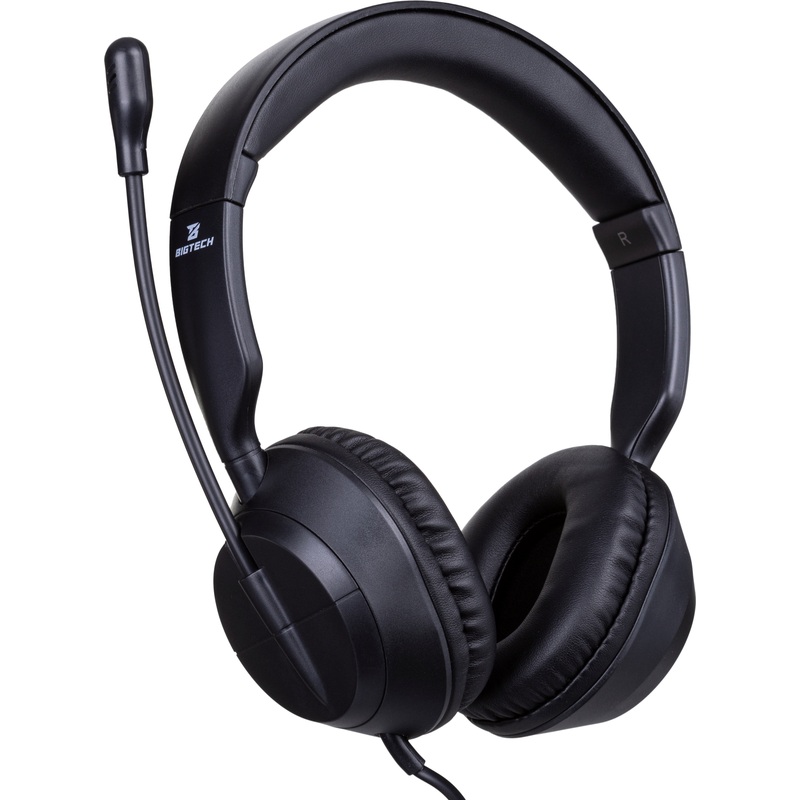 Изображение товара Гарнитура проводная ProMega jet/BigTech HWH002 с USB-разъёмом