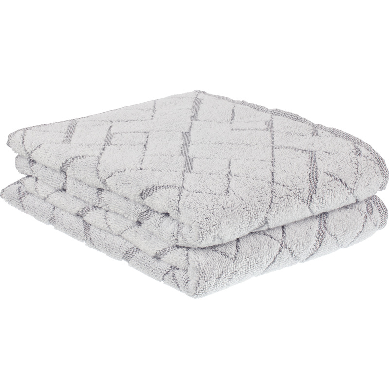 Изображение товара Набор полотенец махровых Комус Гарда 2 штуки 50x80 см 500 г/кв.м антрацит