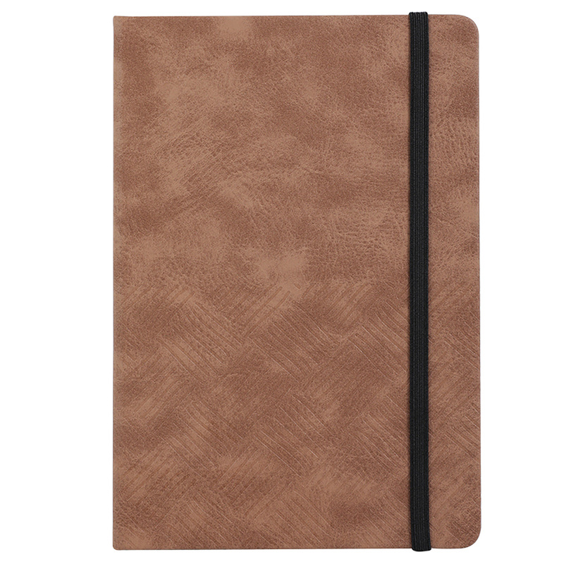 Изображение товара Блокнот Deli Squared Notebook А5 96 листов коричневый в клетку на сшивке (EN124G)