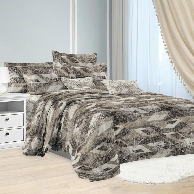 Изображение товара Комплект постельного белья Эльф Felicita Гранит 1.5-спальный микросатин серый 145x215 см