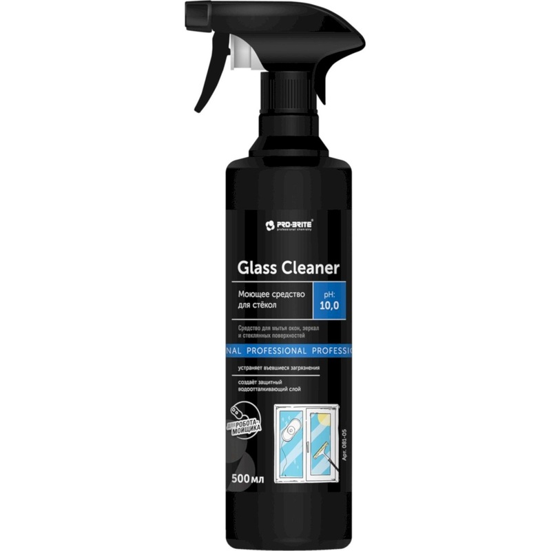 Изображение товара Средство для мытья стекол и зеркал Pro-Brite Glass Cleaner 081-05 500 мл