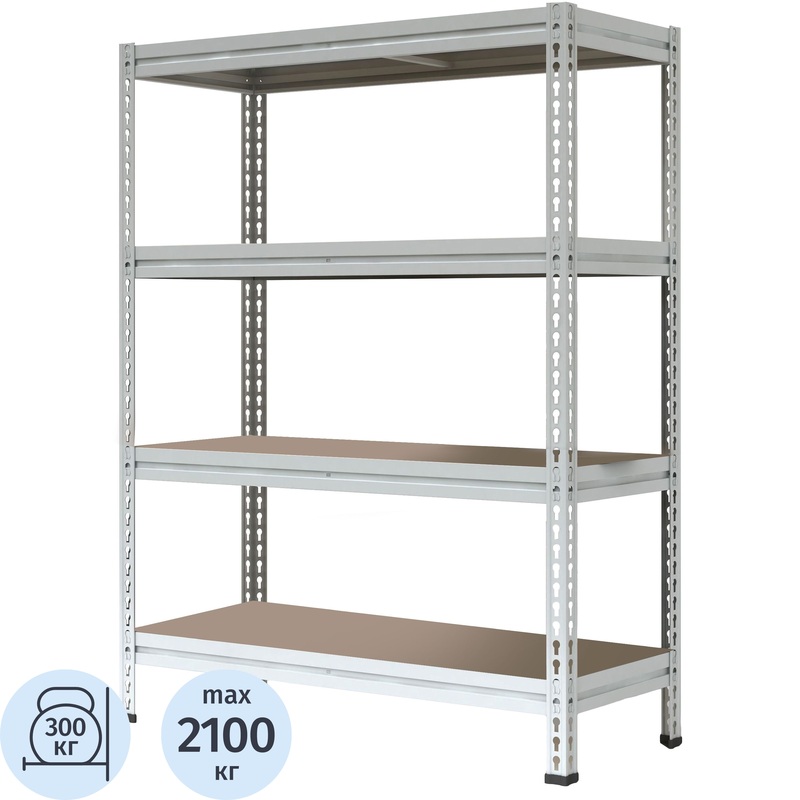 Изображение товара Стеллаж металлический Пакс металл МС-Т 15764-2.0 (4 полки, 1550x785x2000 мм)