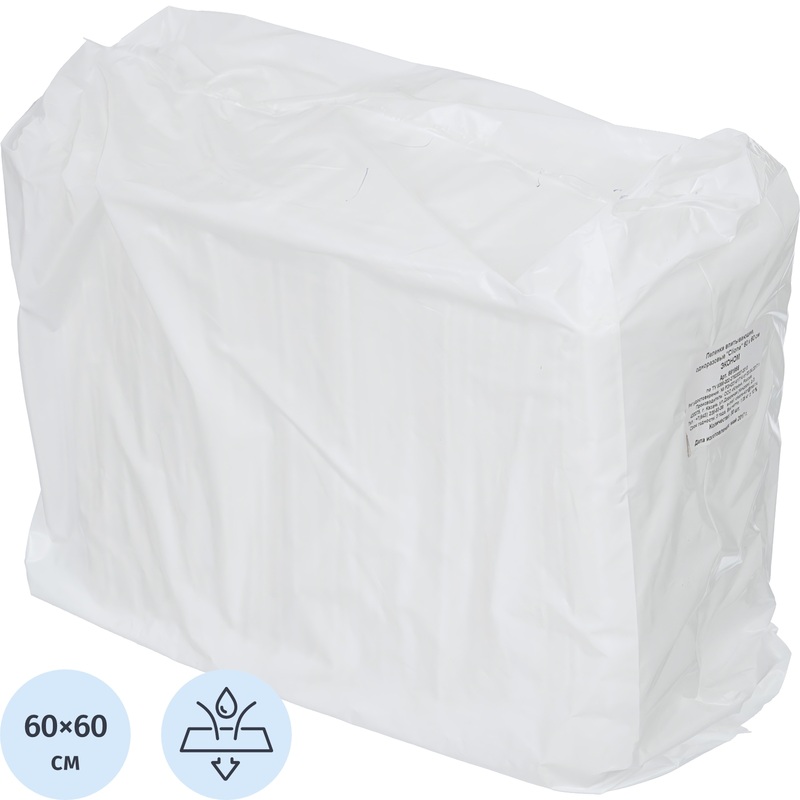 Изображение товара Одноразовые гигиенические пеленки 60x60 см 30 штук в упаковке Эконом