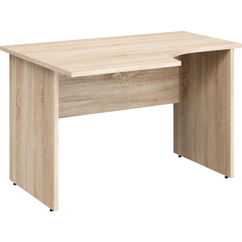 Изображение товара Эргономичный левый стол Рондо СТ3-14L из ЛДСП дуб альпийский 1400x900x755 мм