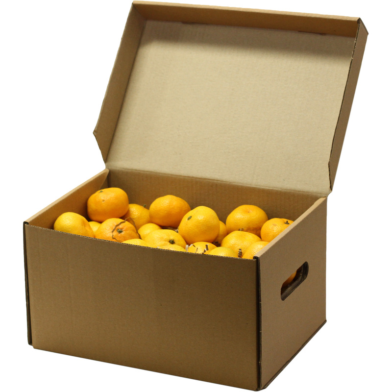 Изображение товара Фруктовая коробка на 7 человек 5 кг с мандаринами в картонной упаковке
