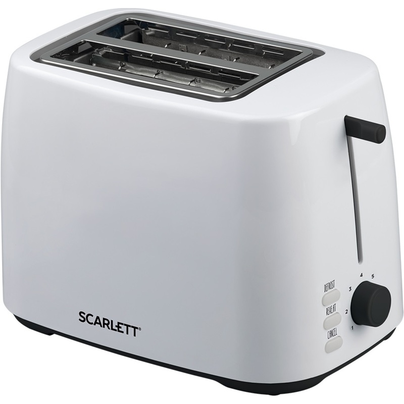 Изображение товара Тостер Scarlett SC-TM11032 белый мощность 800 Вт 2 отделения