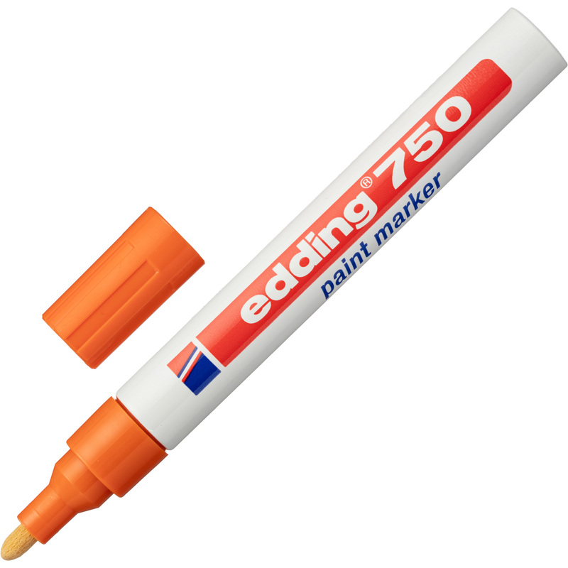 Изображение товара Маркер промышленный лаковый Edding 750/6 оранжевый 2-4 мм