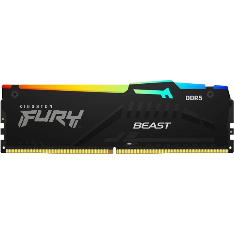 Изображение товара Модуль памяти Kingston FURY Beast RGB DDR5 8 ГБ 5200 МГц радиатор RGB